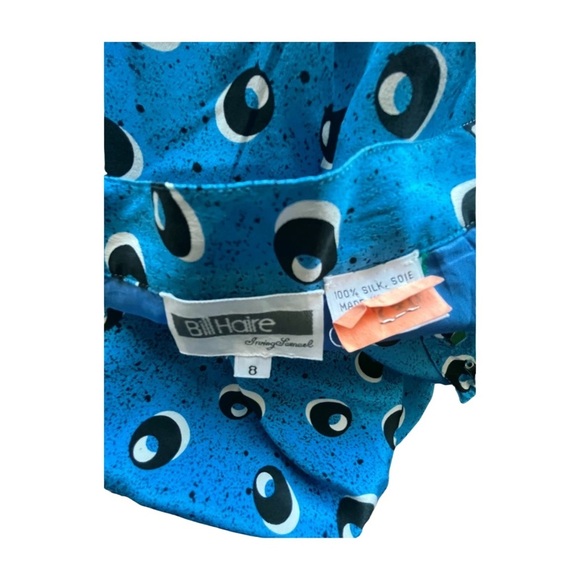 Bill Haire c.1982 Surreal Eye Print Silk Set — New Wave Artwear - Picture 11 of 11